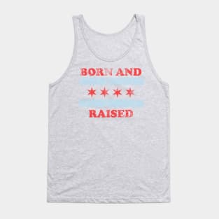 Chicago Born And Raised Vintage Fade Tank Top